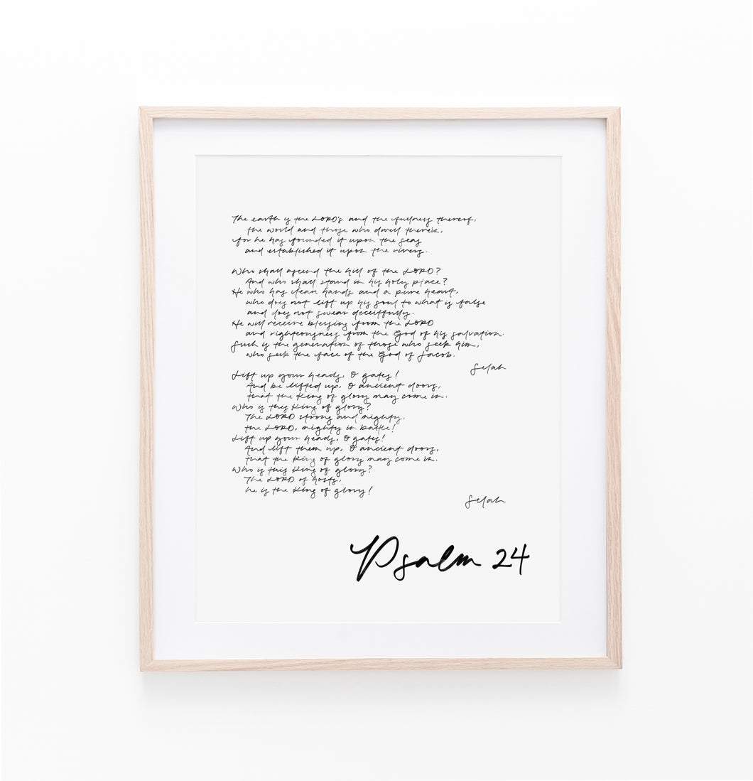 Psalm 24 Art Print