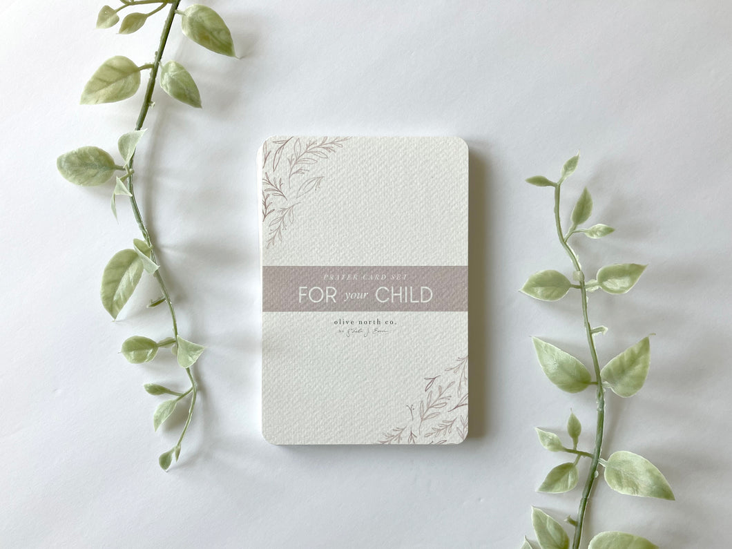 FOR YOUR CHILD | Prayer Card Set (Customizable with your child's name)
